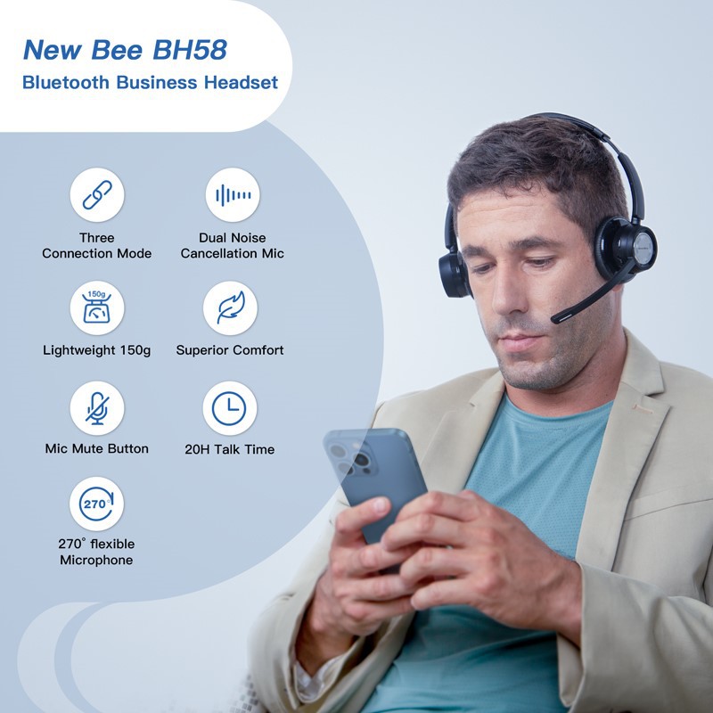 ENC noise cancelling headset with mic ENC noise cancelling headset with mic