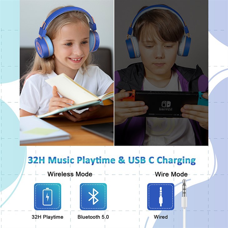 kid headphones bluetooth