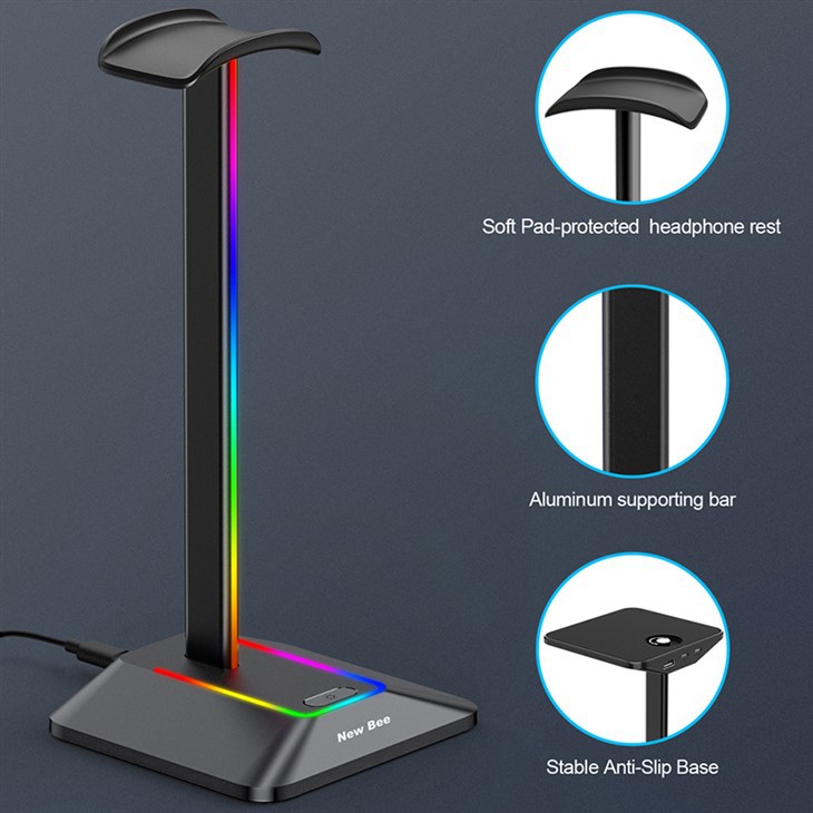 headset stand led