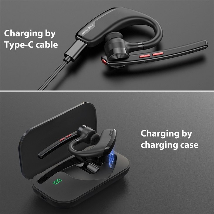 Wireless Headset With Charging Case