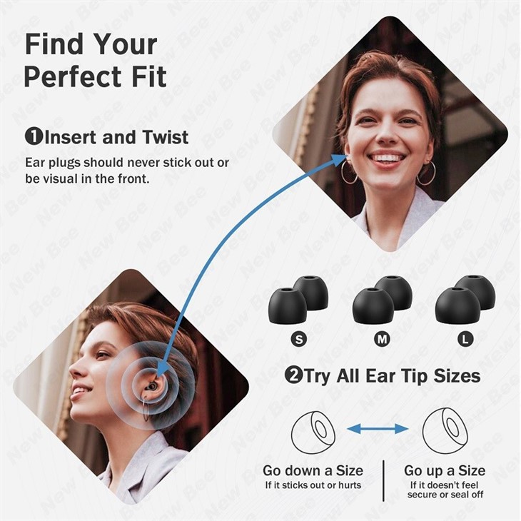 3 Pairs Box Noise Reduction Earplugs