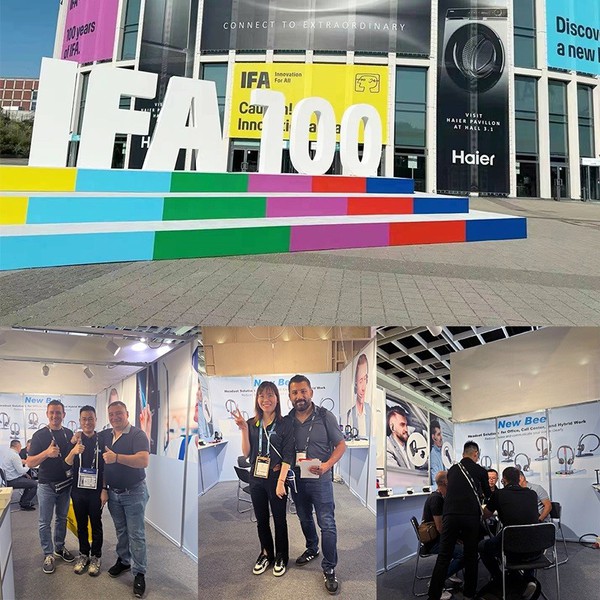 New Bee successfully debuted at IFA new trend communication headset New Bee successfully debuted at IFA new trend communication headset