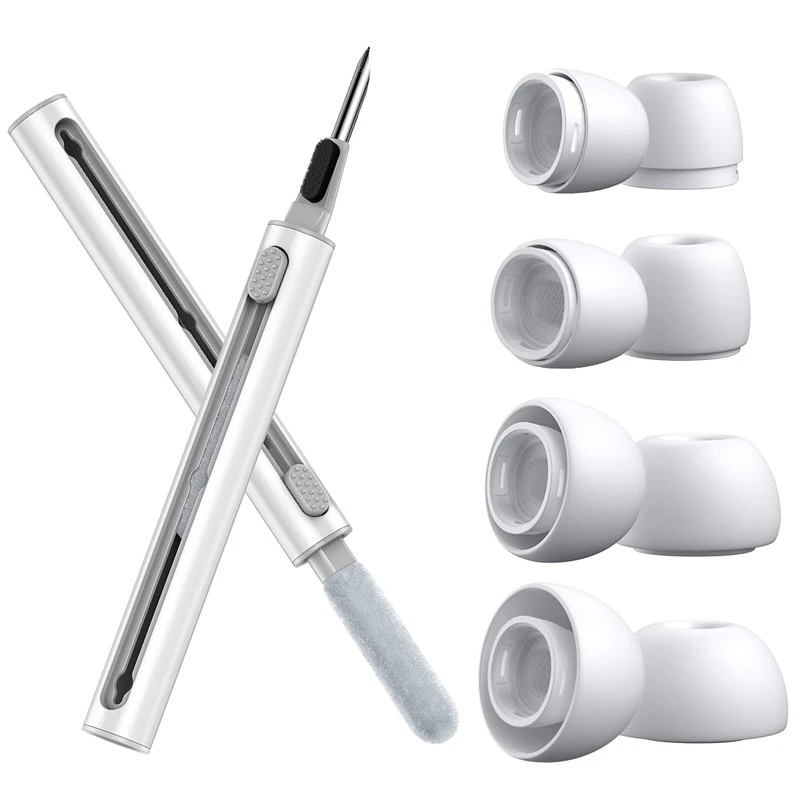 Silicone Ear Tips With Cleaning Pen Kit
